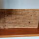 coat rack, sandblasted wooden and metal coat hooks