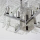 Murano glass pendant chandelier Mazzega 1970s