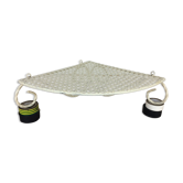 Notch, corner shelf in white perforated sheet metal
