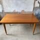 Table extensible scandinave en teck années 1950