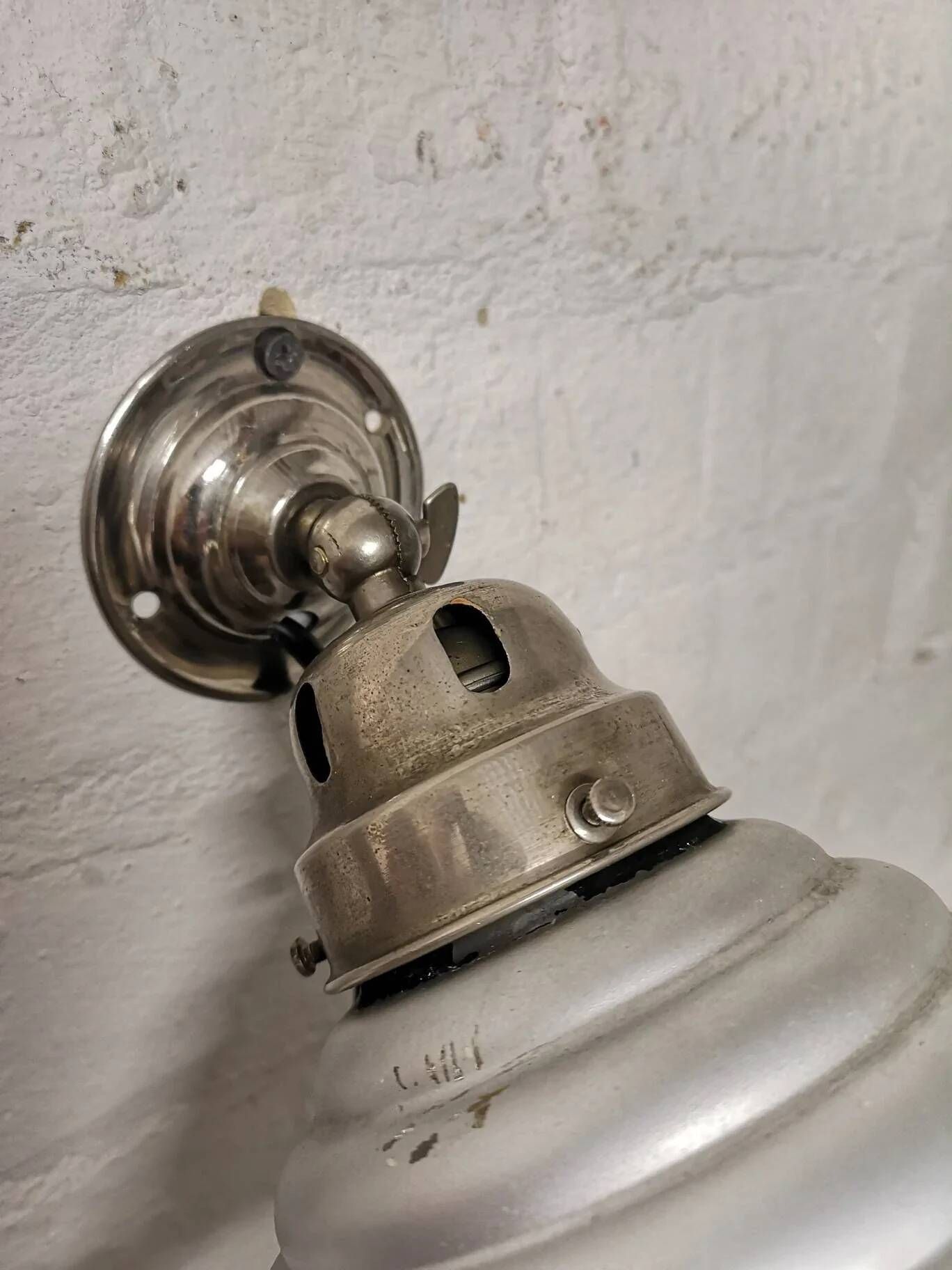 1930s Mercury Glass Wall Light By Adolf Meyer For Zeiss Ikon Germany