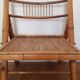 Bamboo and rattan folding chair