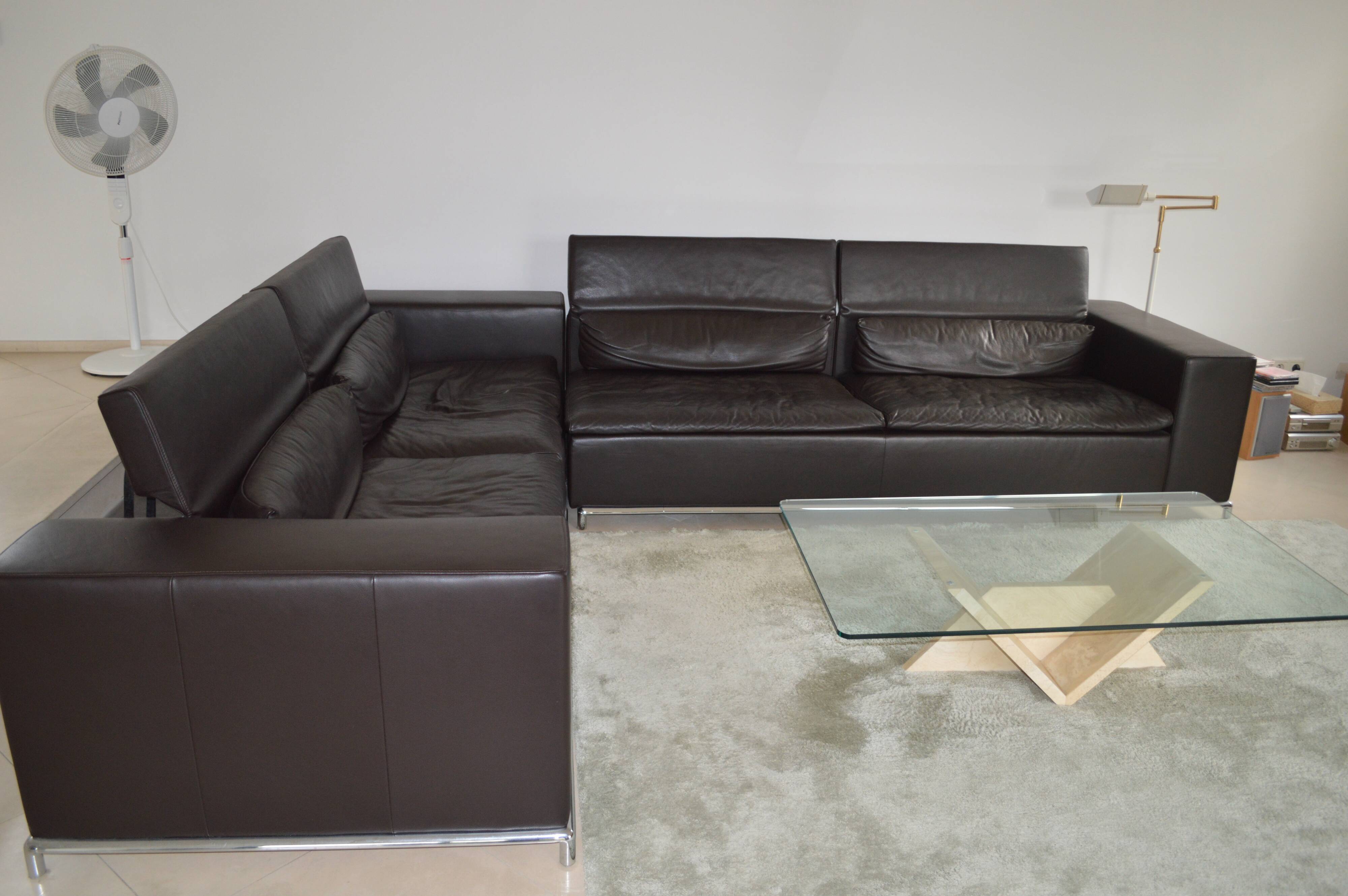 Canapé d'angle en cuir De Sede DS-7