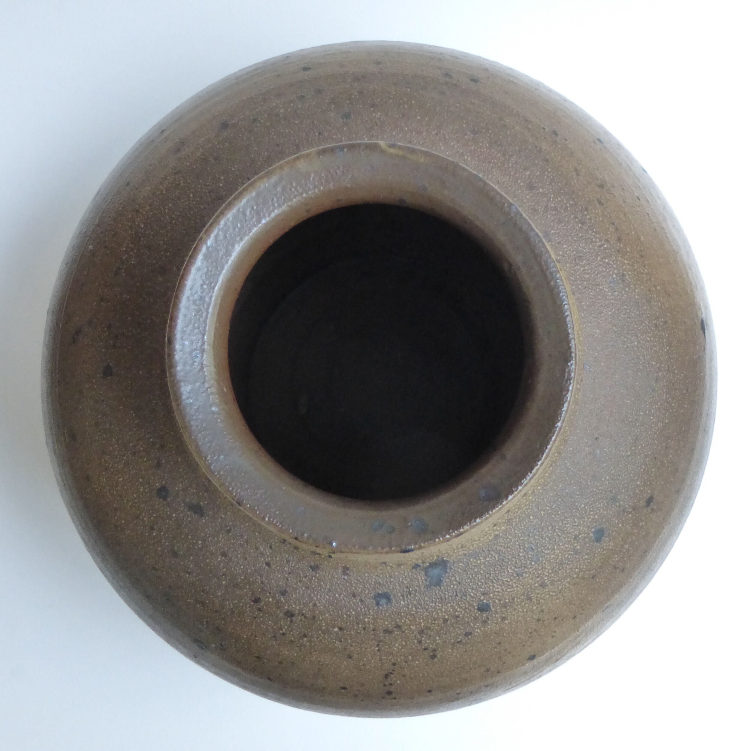 Daniel Auger, sandstone vase, 1980's