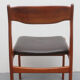 Set of 4 dining chairs 1960s teak/leather, Erik Buch