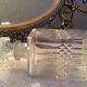 Whisky cellar pair of glass and crystal decanters