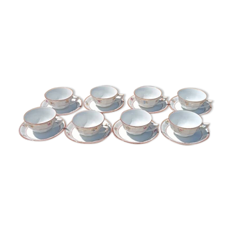 Floral porcelain cups