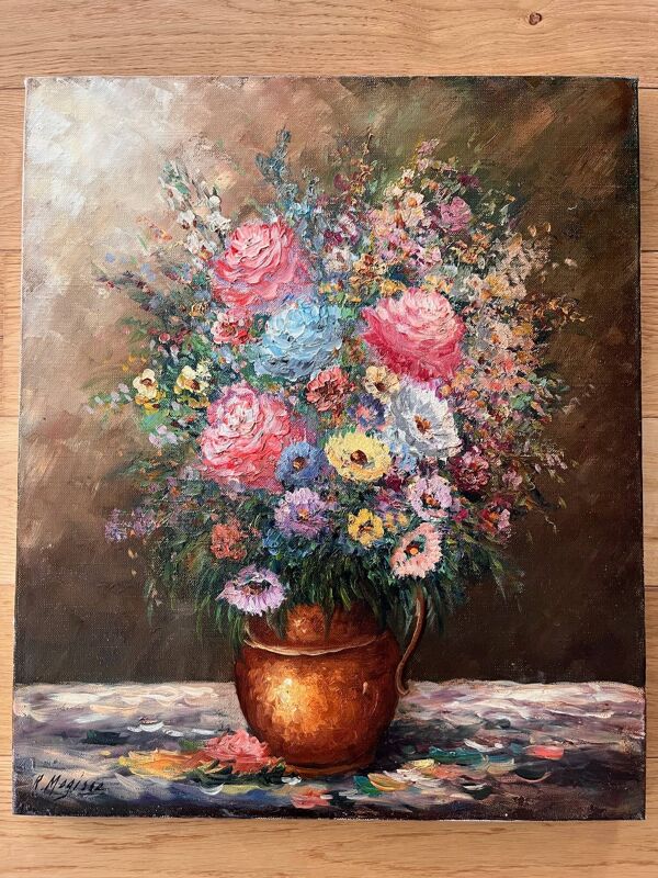 Tableau ''Bouquet de fleurs'' de Robert Mogisse