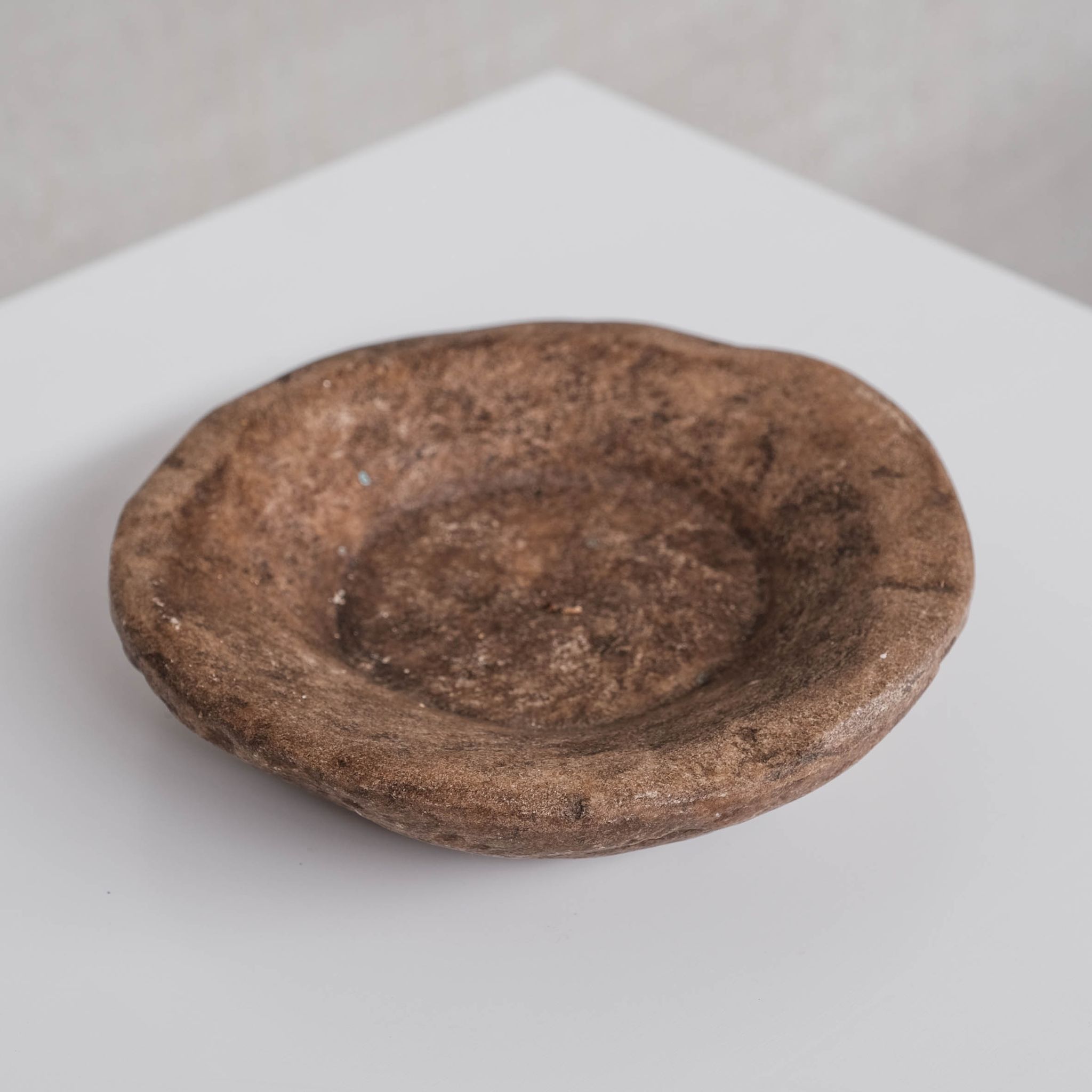 Nepalese marble or stone small primitive bowl