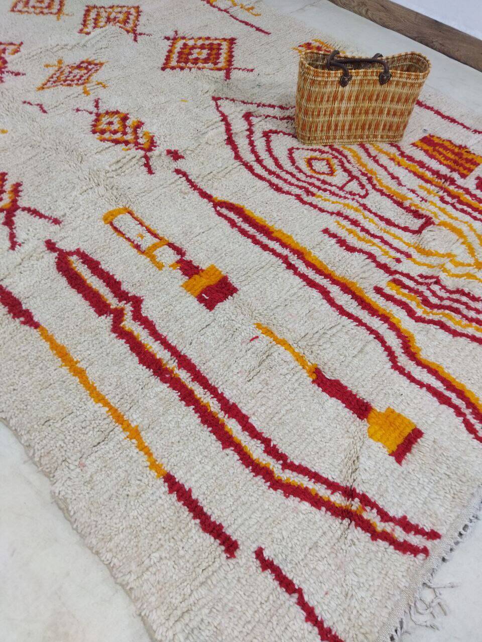 Handcrafted Moroccan Berber Rug 246 X 147 cm