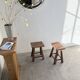 Pair of oak stools from the 1960s.