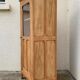 Parisian cabinet glazed raw wood nymphs and carved art nouveau decorations