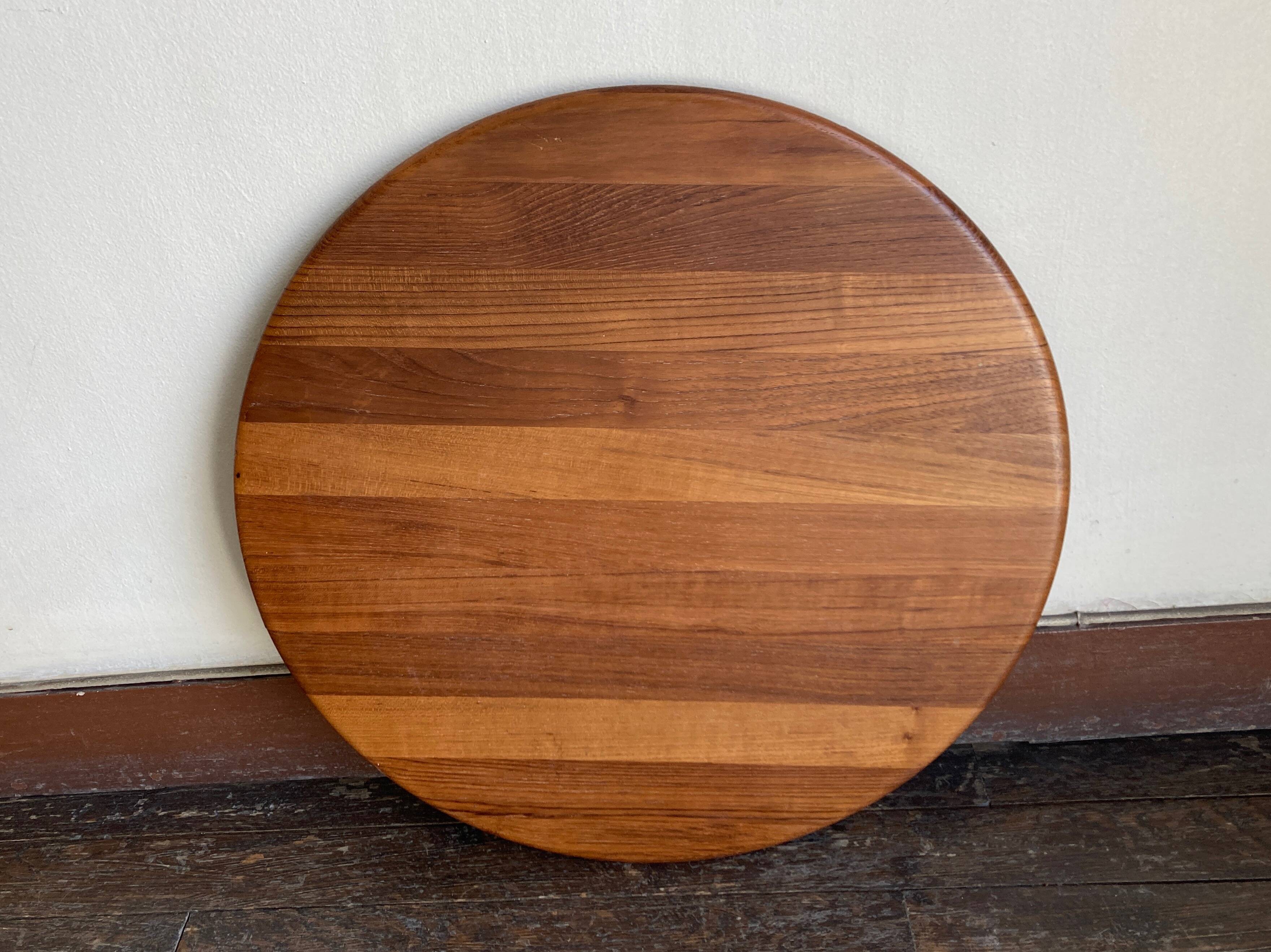 Scandinavian rotating plateau XXXL in teak Dismeg Denmark 1960