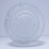 Art deco ball lamp in pressed molded glass