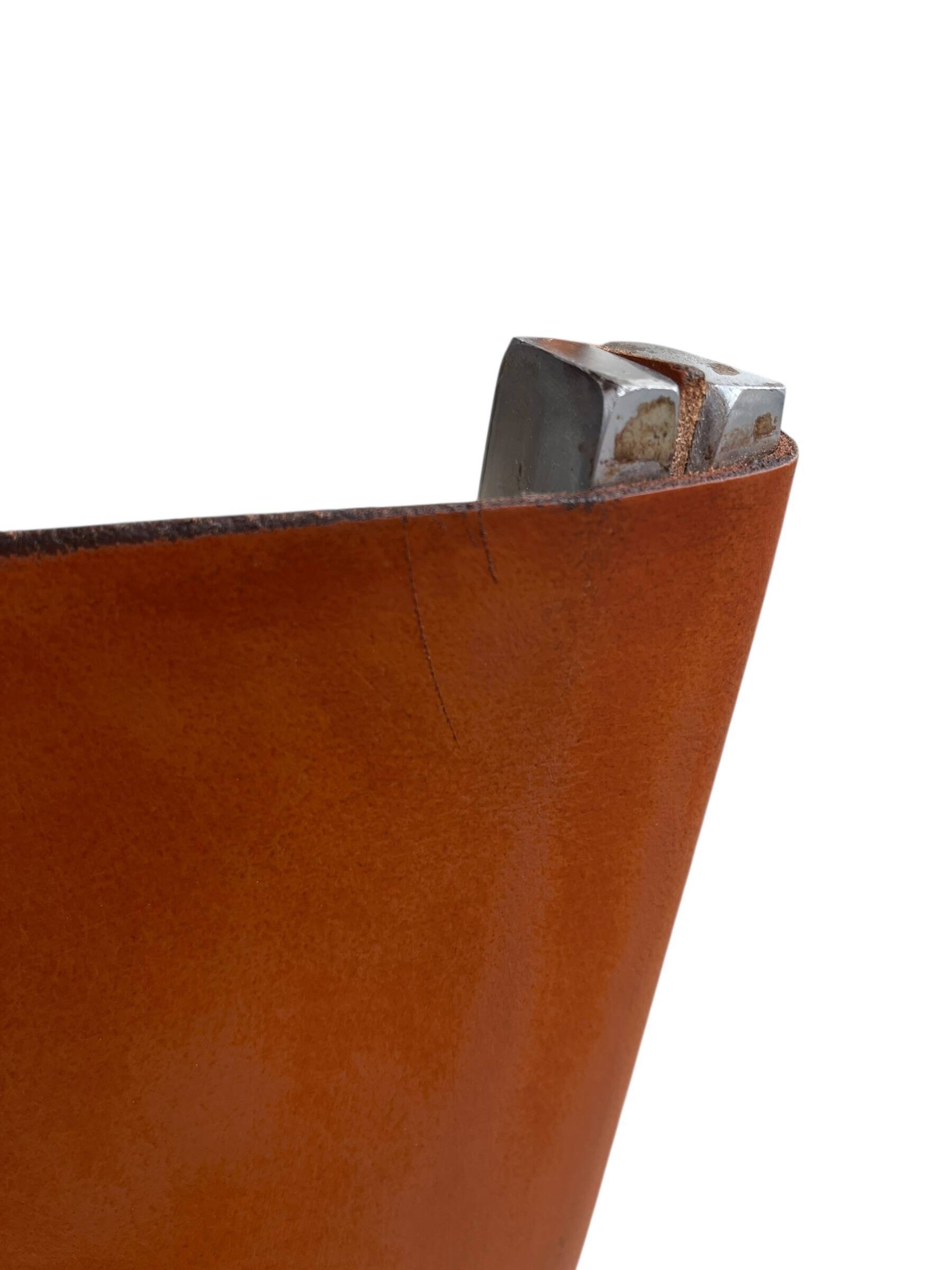 F444 lounge chair in cognac leather by Pierre Paulin for Artifort