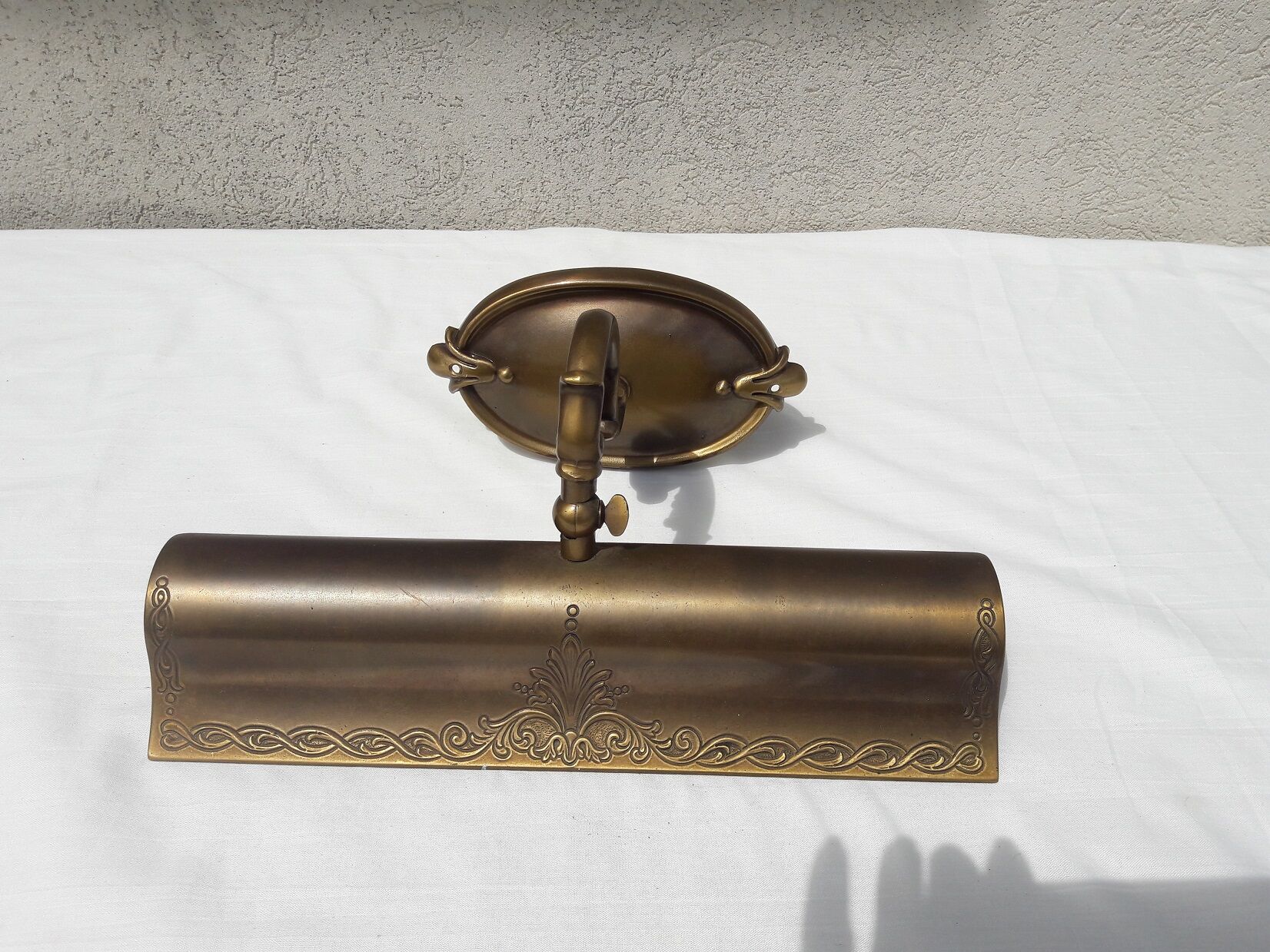 Brass wall lamp
