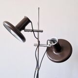 Dark brown 'Optima 4' floor lamp by Hans Due for Fog and Mørup, Denmark 1970's