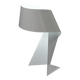 Vintage lamp "Ribbon" folded metal lacquered white design by Claire Norcross & Habi