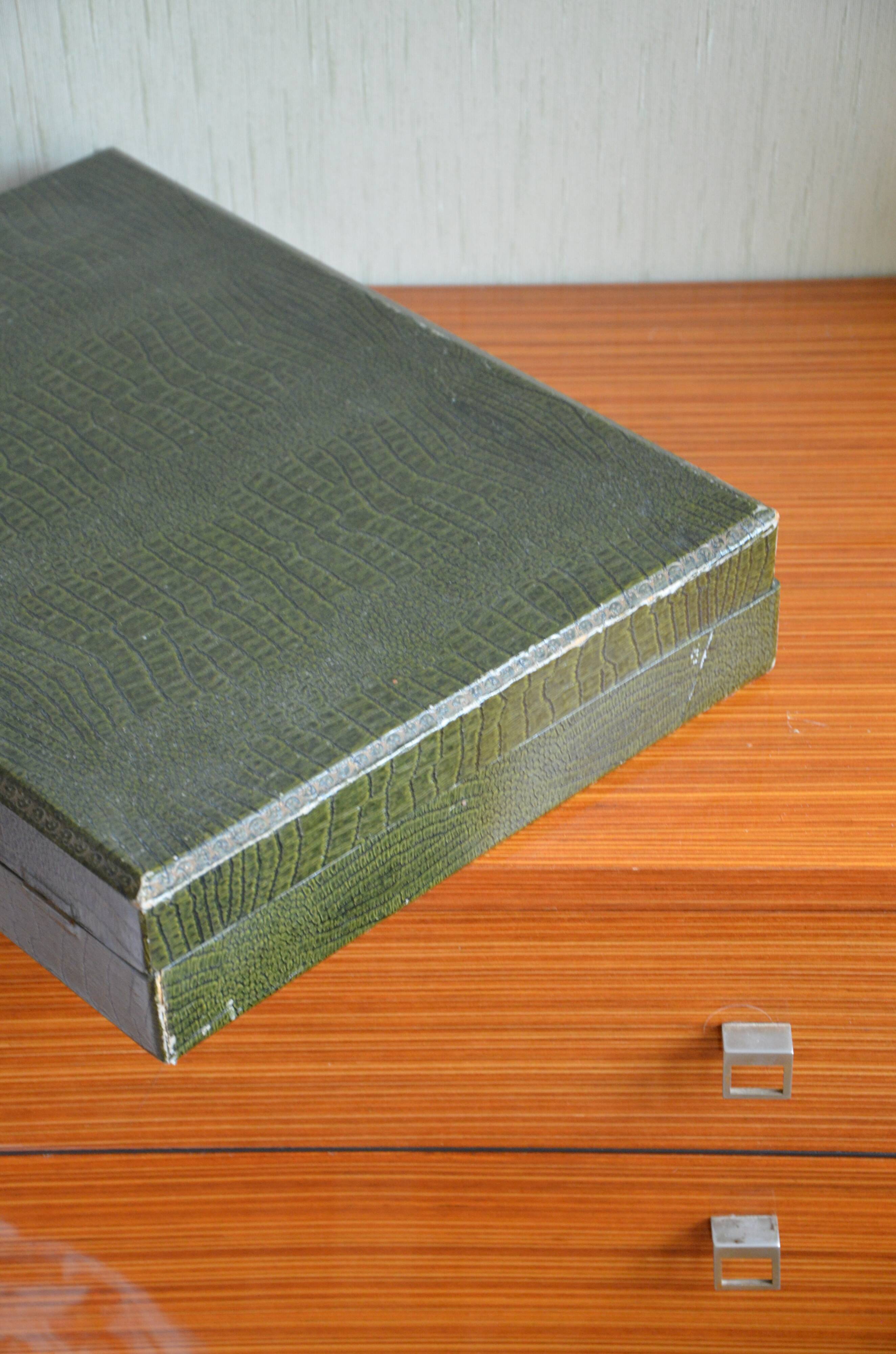 Silver metal housewife