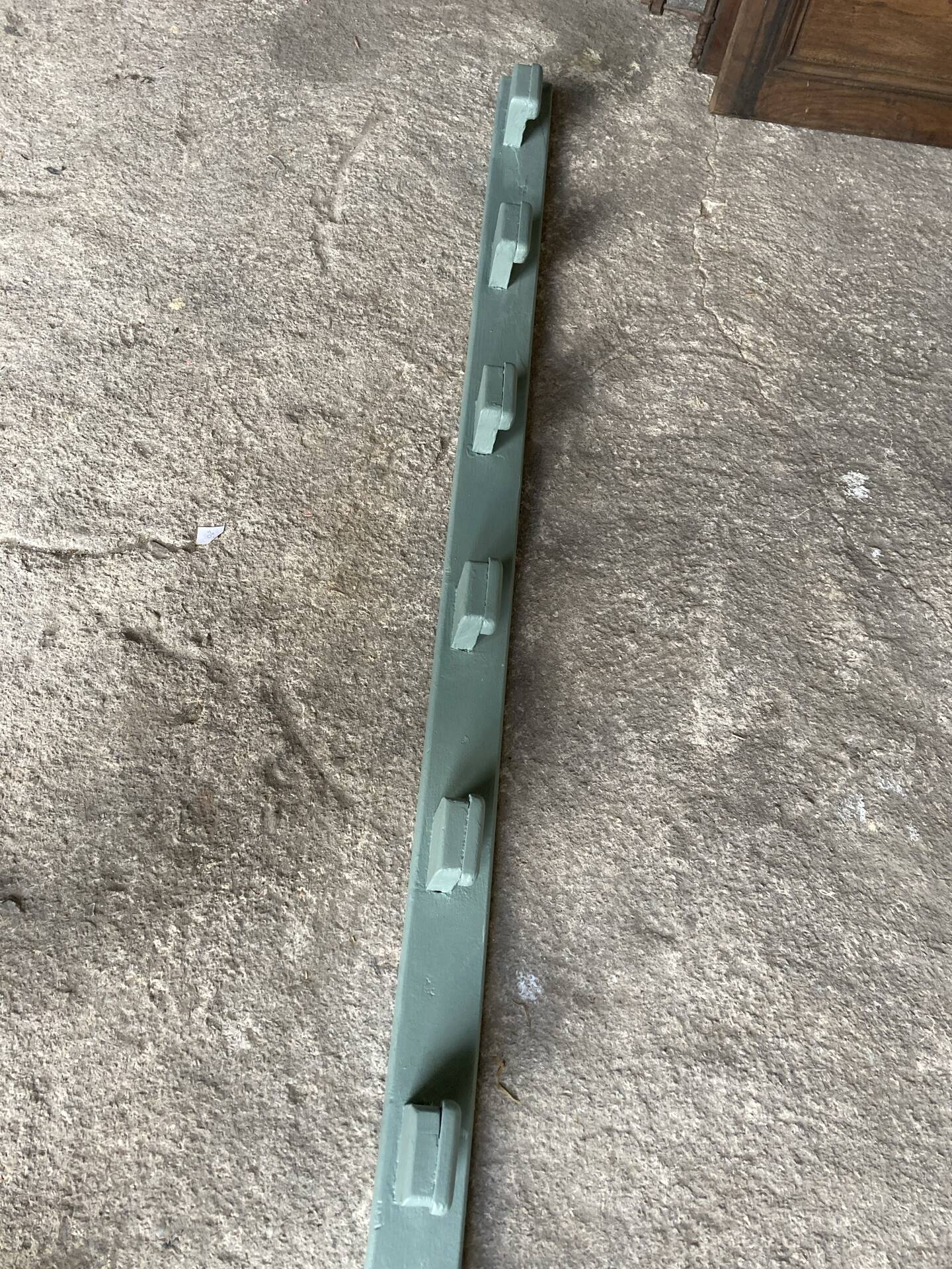 Wall coat rack with 10 hooks