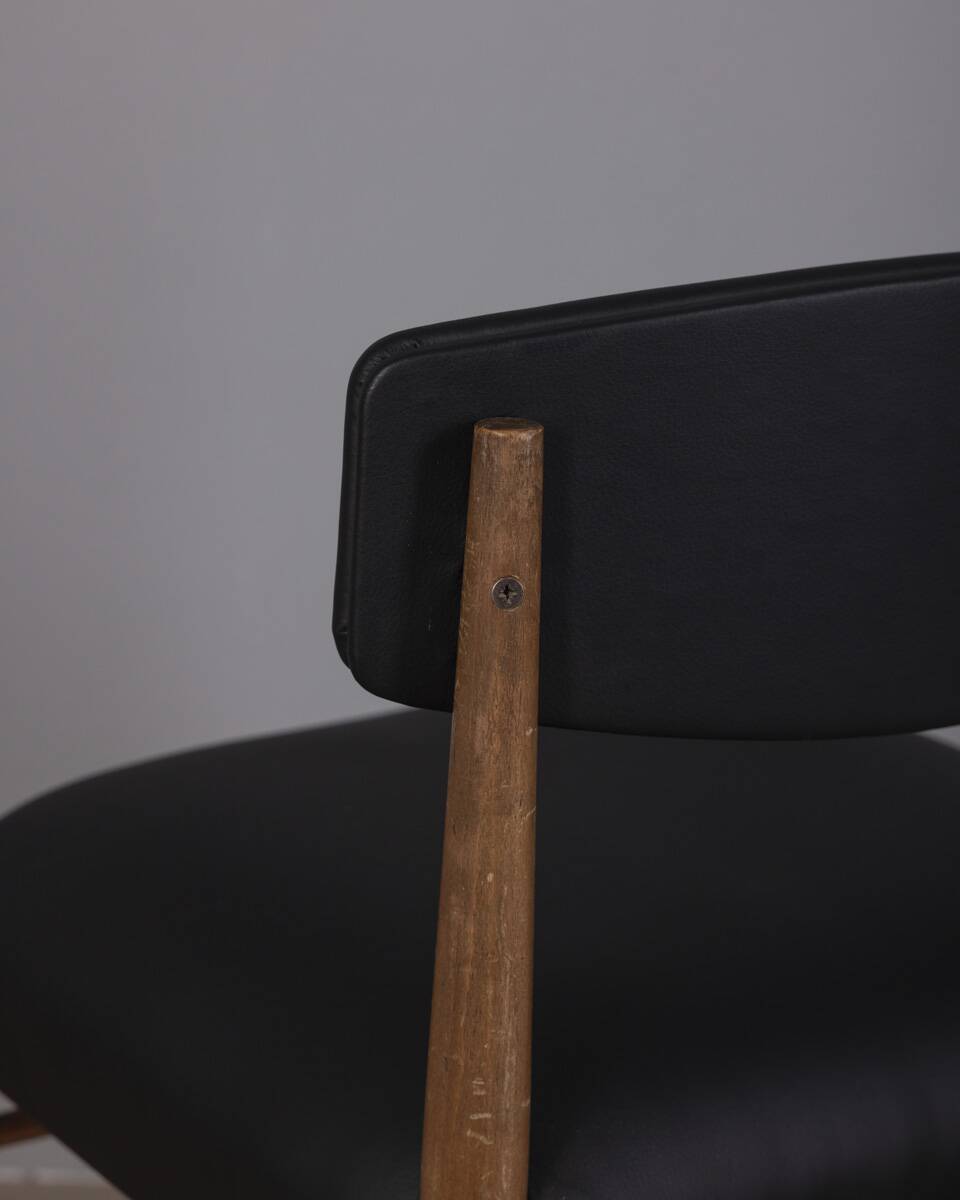 SET OF 4 VINTAGE 1960S TEAK WOOD CHAIRS WITH ITALIAN DESIGN