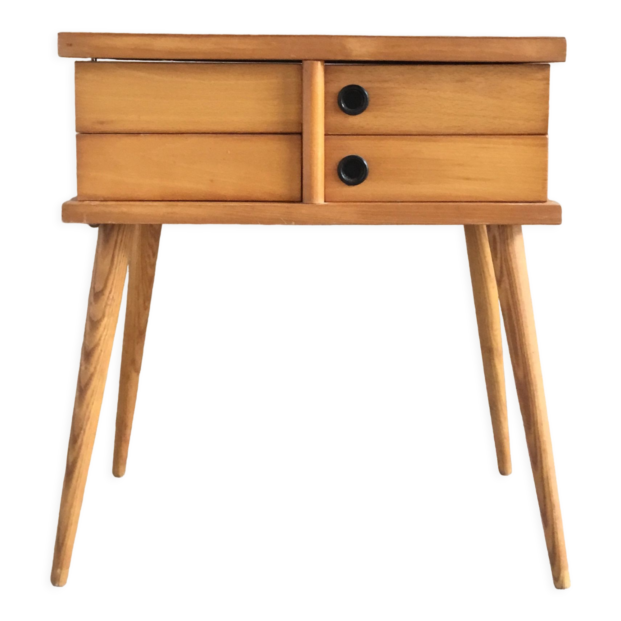 Worker with compass feet and swivel drawers vintage 1960