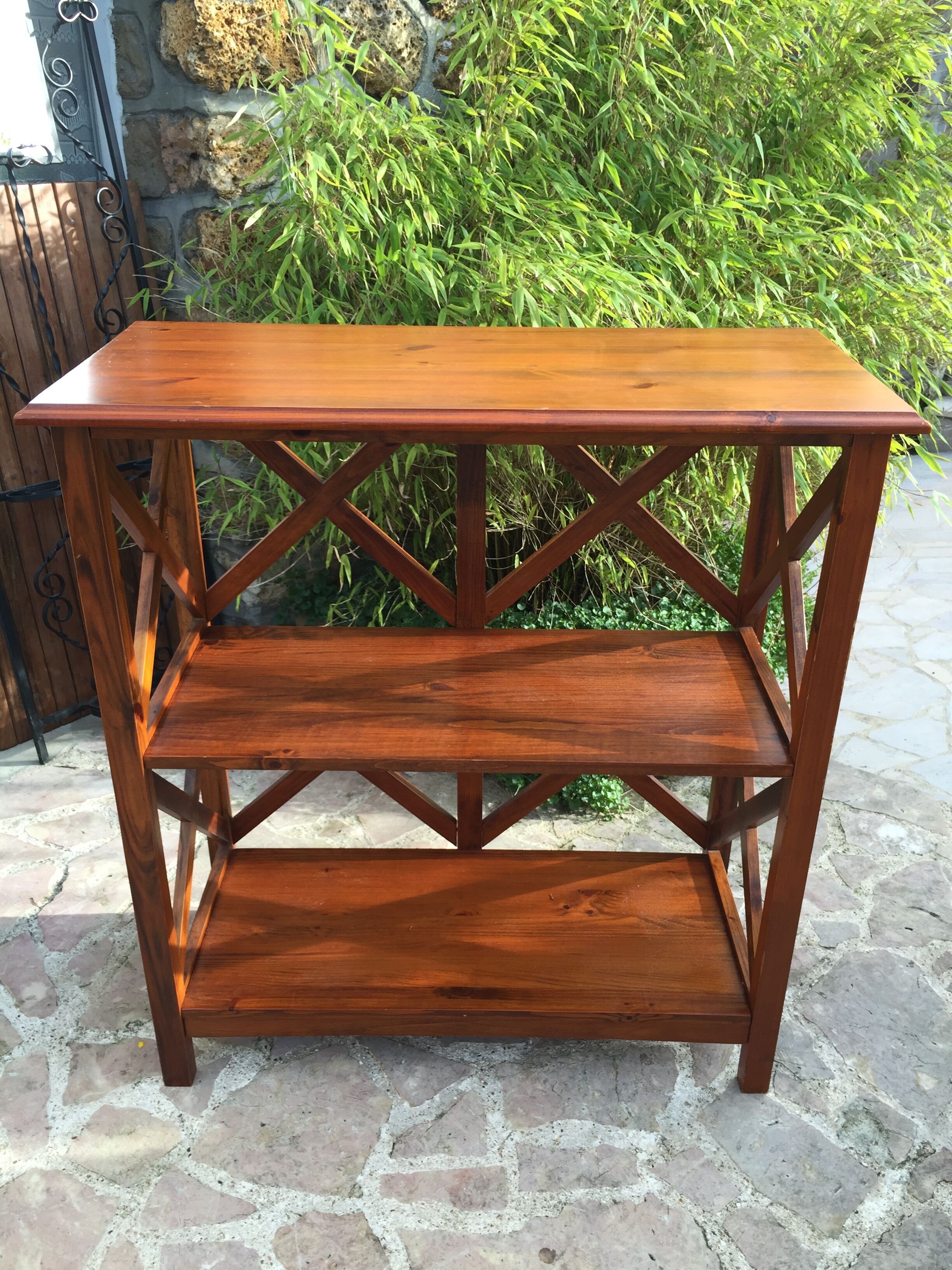Teak shelf