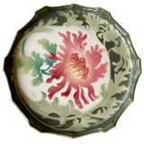Vintage slip dish chrysanthemum Saint Clement