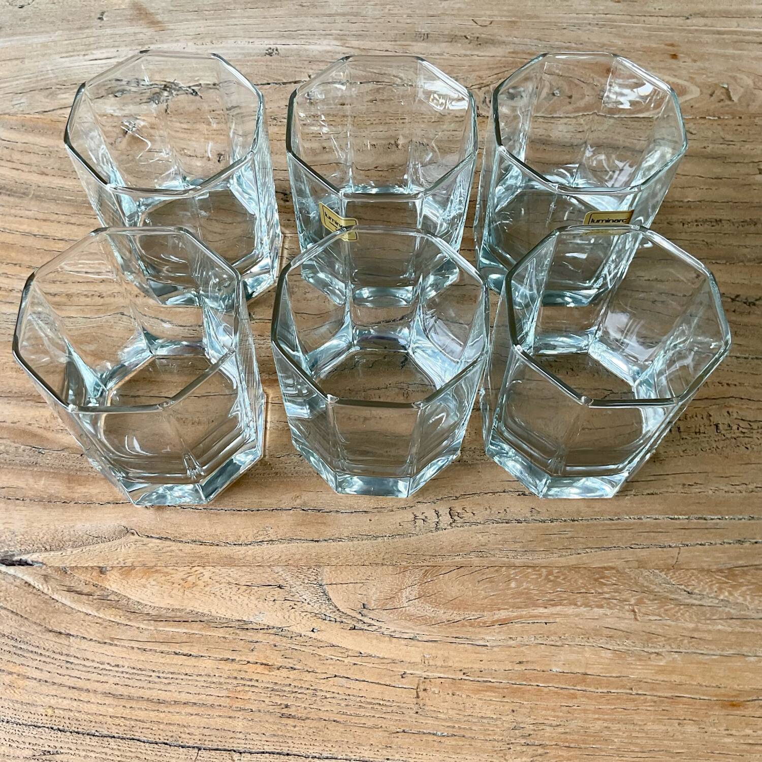 6 vintage LUMINARC “Octime” glasses