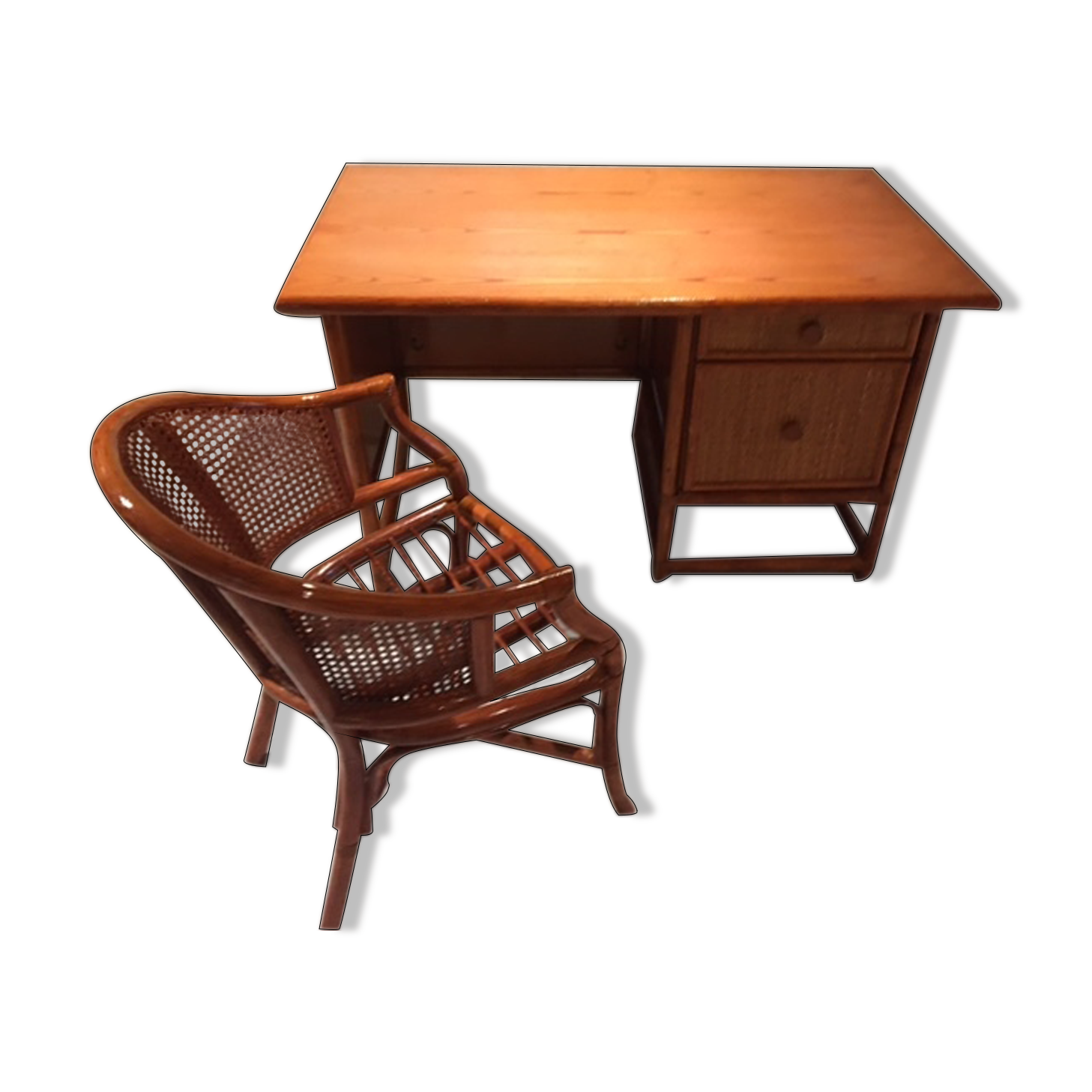 Desk and armchair by Maugrion for Roche Bobois