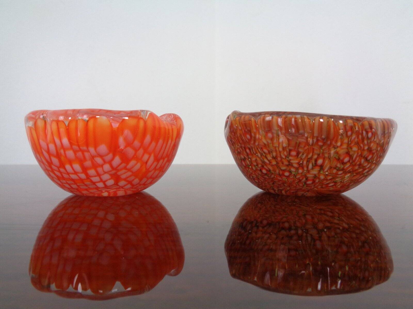 Small Italian Murano Glass Ashtrays, 1960s, Set of 2