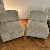1970's designer sofa completely redone with designer fabrics