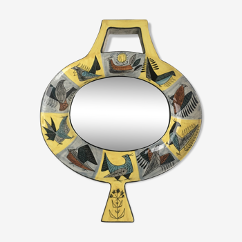 Jean de Lespinasse ceramic mirror