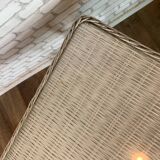 Vintage rattan coffee table 1960