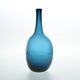 Large blue blown glass soliflore by Nicolas Morin, 1981
