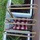 Suite de trois chaise pliante de camping Lafuma vintage années 70