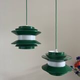 Vintage set 2 Trava pendant - Carl Thore - Granhaga - Swedish design lamp
