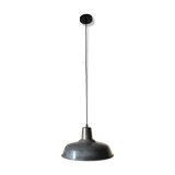 Vintage industrial suspension in enamelled sheet metal