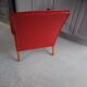 Fauteuil en skaï rouge années 60
