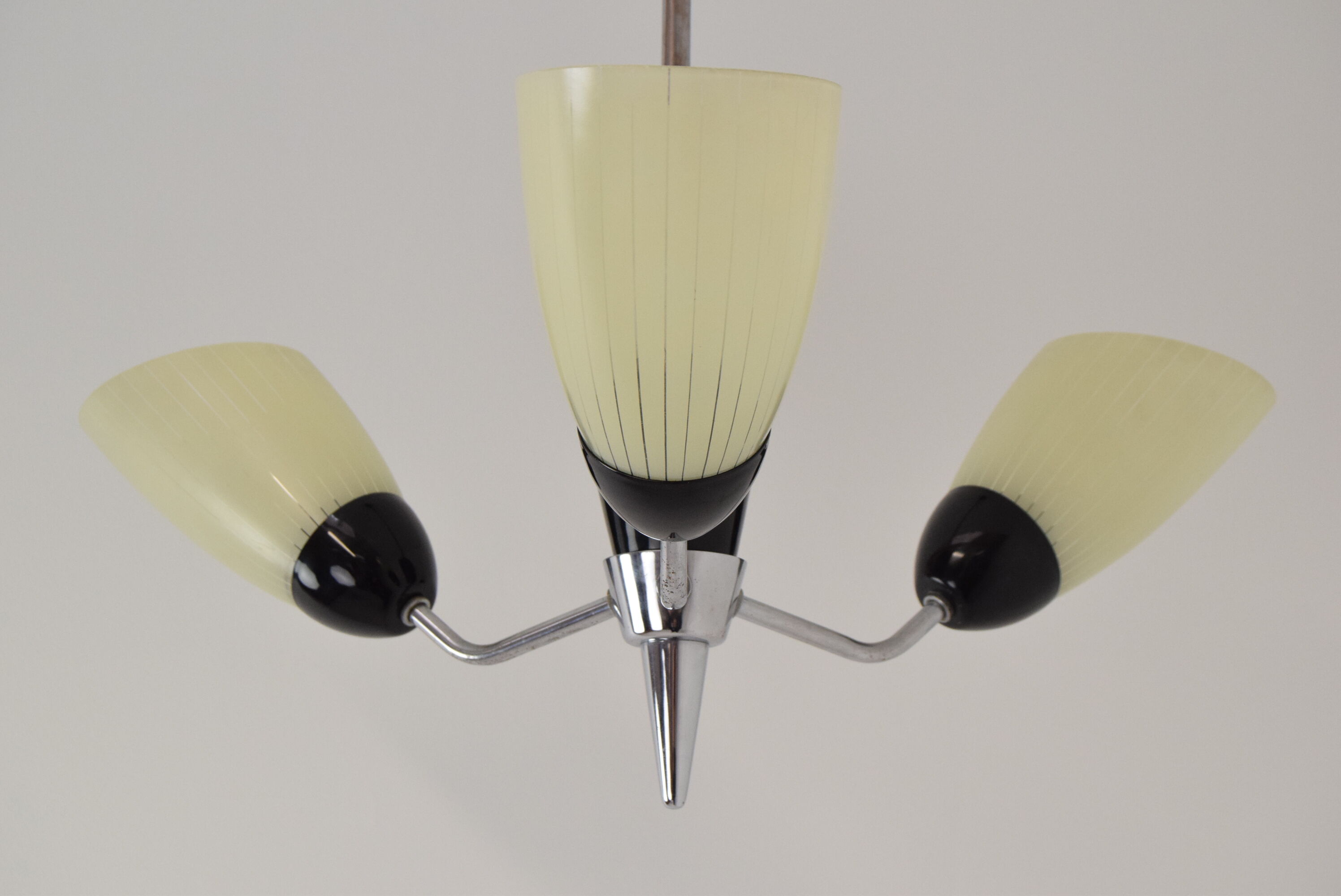 Mid-century Chandelier by Drukov,1960's.