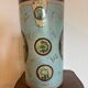 Orientalist Umbrella Stand Enamelled Turquoise Porcelain 1895