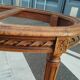 Old Louis XVI style pedestal table with marble top
