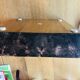Large pocket-empty ALDO TURA 1960 goat leather / milano italia wood