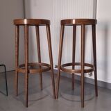 Suite of 2 baumann stools from 1950