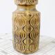 Vase vintage Scheurich années 60, décor Amsterdam jaune et brun