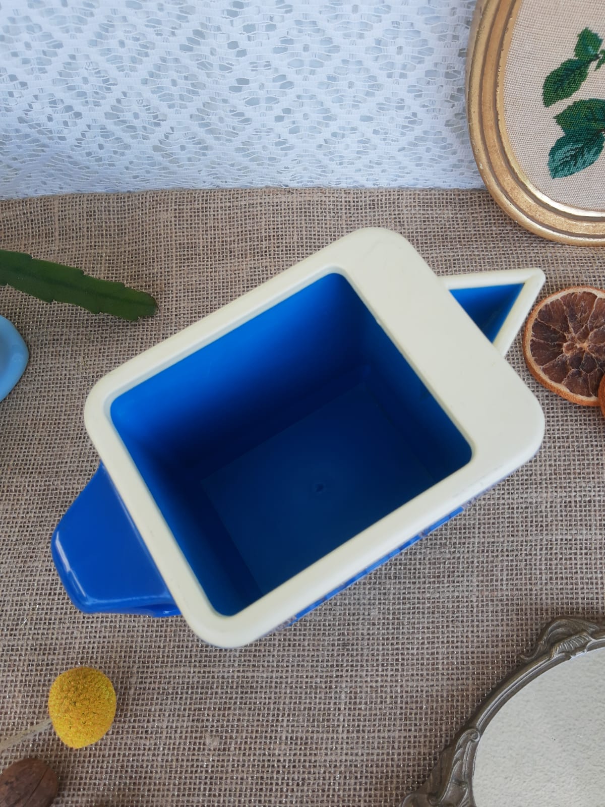 Vintage pastis 51 blue plastic decanter