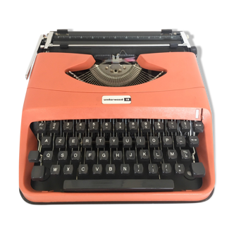 Underwood 18 orange typewriter