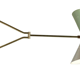 Articulable italian wall lamp sage green & white