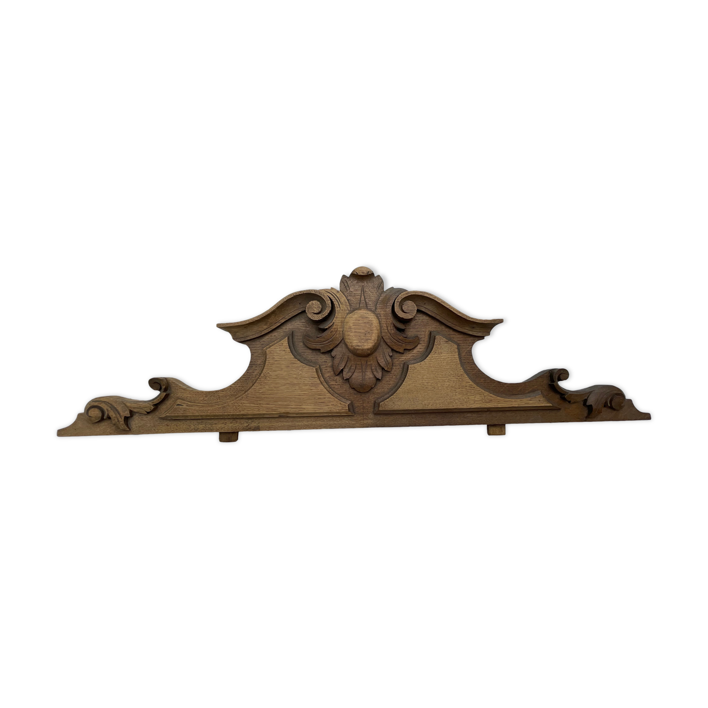 Carved wooden pediment