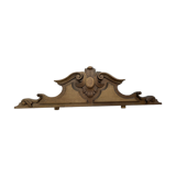 Carved wooden pediment
